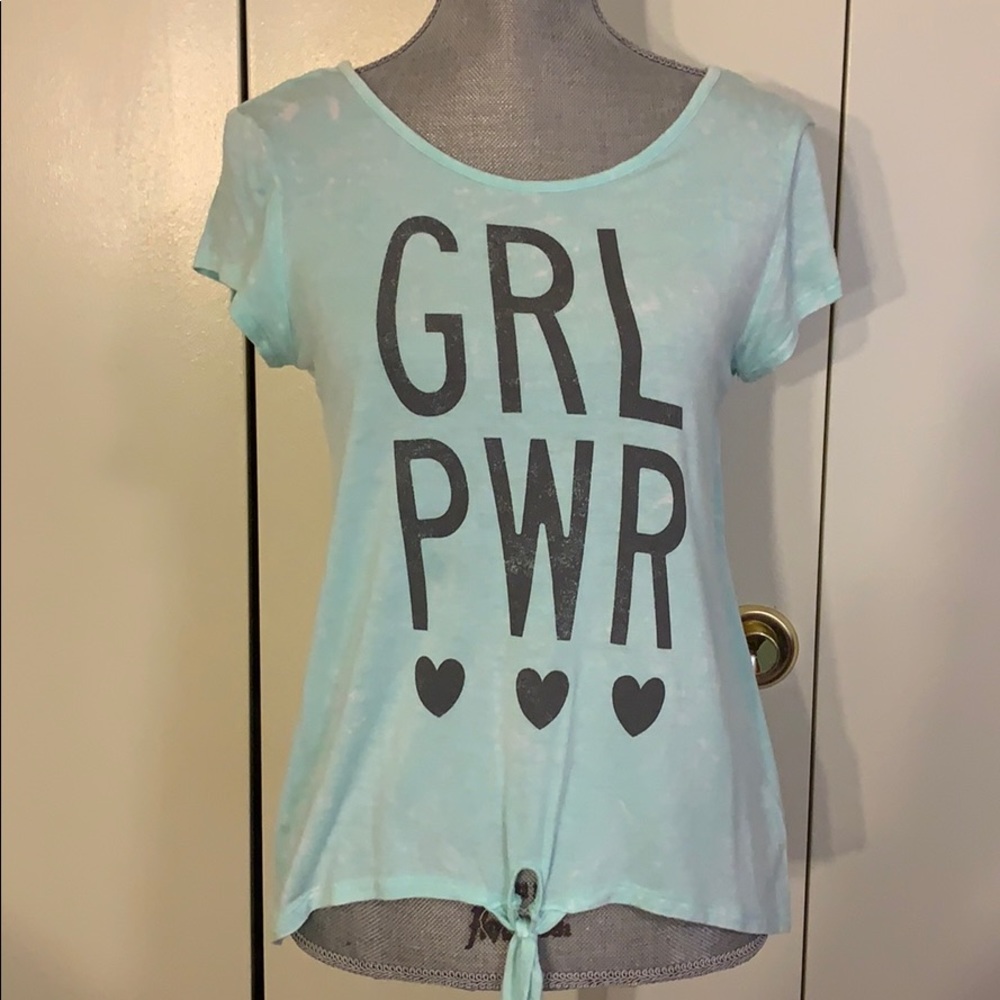 EUC Justice Girl Power Top Sz14/16
